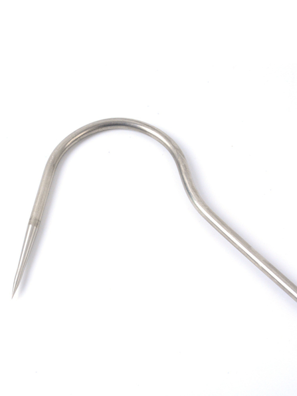 Кука за риболов с дървена дръжка и дълга дръжка, неръждаема стомана, за водни растения