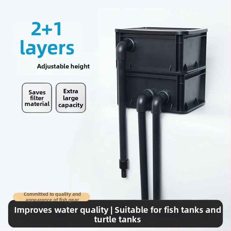 Система за циркулация на водата в езерце с топ филтър, оборотна кутия и капкова кутия — Пластмасова конструкция — Не е внос