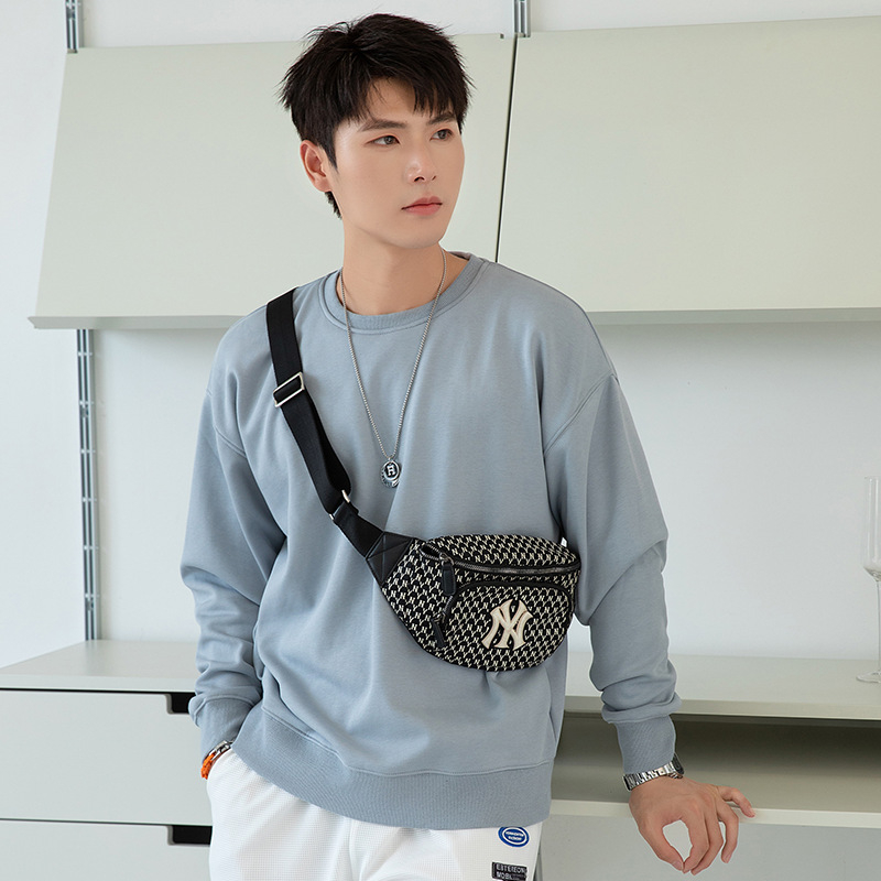 Vīriešu kokvilnas flīsa džemperis ar apaļu kaklu, garas piedurknes, brīvs piegriezums, 600 g smagums