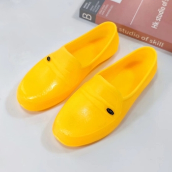 Мъжки ботуши за дъжд с нисък профил, PVC горна част, водоустойчиви, антиплъзгаща подметка, PU стелка