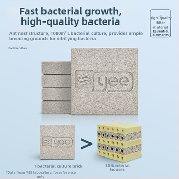 Akvariumo filtro medžiaga — plastinis filtravimo medžiaga, svoris 0.4 kg, prekinis ženklas Yee