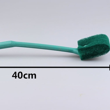 Duga drška, dvostruka četka za čišćenje stakla akvarija, PVC