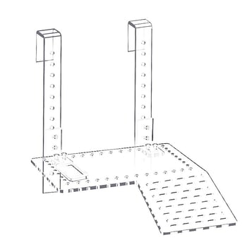 Akril teknős napozó platform úszó szigettel, 1 kg, akváriumi felszerelés, YEE