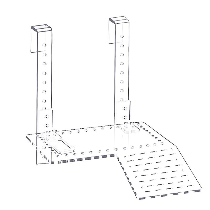 Akril teknős napozó platform úszó szigettel, 1 kg, akváriumi felszerelés, YEE