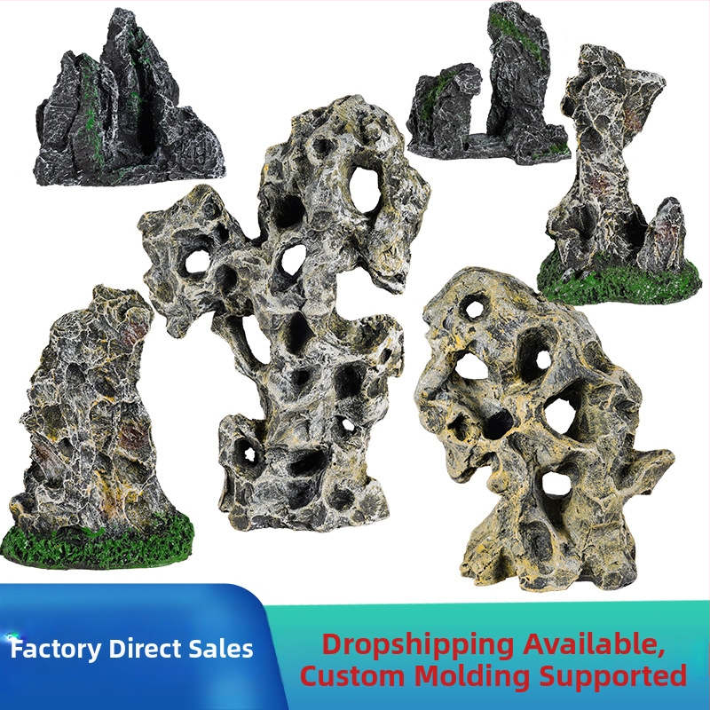 Dervos akvariumo kraštovaizdžio akmuo – Taihu akmens stiliaus dekoracija akvariumui