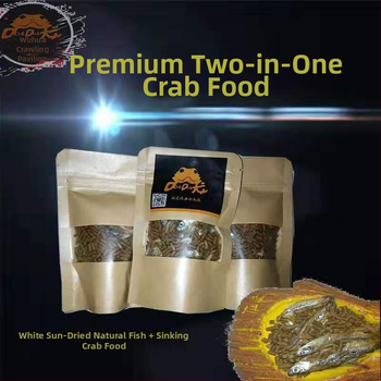 Krabide toit dekoratiivsetele krabidele, akvaariumi lemmikloomade toiduks