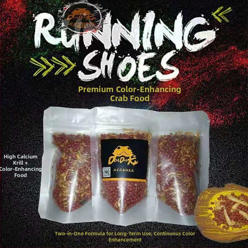 Krabide toit dekoratiivsetele krabidele, akvaariumi lemmikloomade toiduks