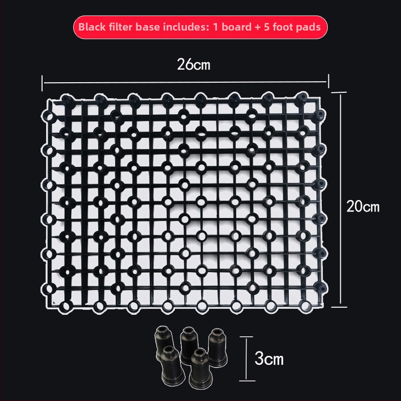 Apatinė filtravimo plokštė su grotelėmis akvariumui korytnačiai - Medžiaga PP, Svoris 131 g, Prekės ženklas Yijingcheng