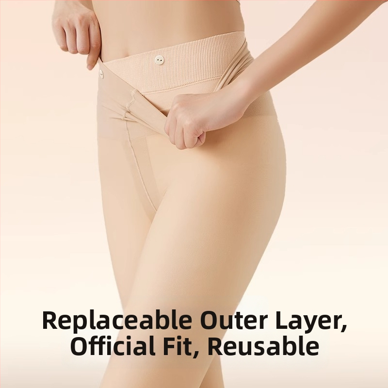 Dvojvrstvové nylonové legíny s pocitom kože, stredná hrúbka, zdvihnutie zadku a tvarovanie postavy