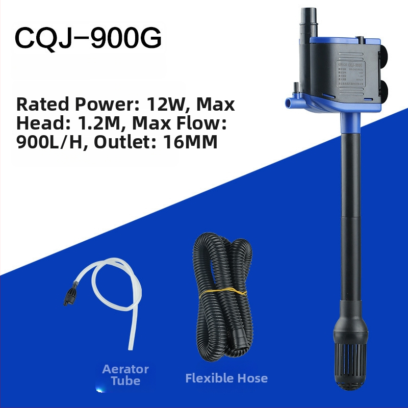 Trys į vieną akvariumo siurblys su filtravimu ir aeracija; plastmasinis korpusas; vertikalus sienos montavimas