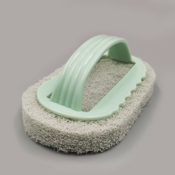 Kézi fogantyús tisztító kefe szivacs fejjel fürdőszobai csempékhez és konyhai felületekhez