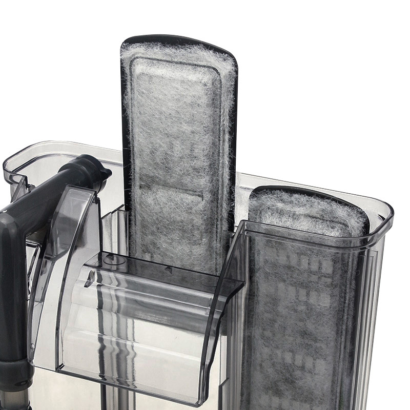 Водопаден аквариумен филтър с филтър-плат, стенен монтаж, вградена филтърна кутия (0,5 кг)