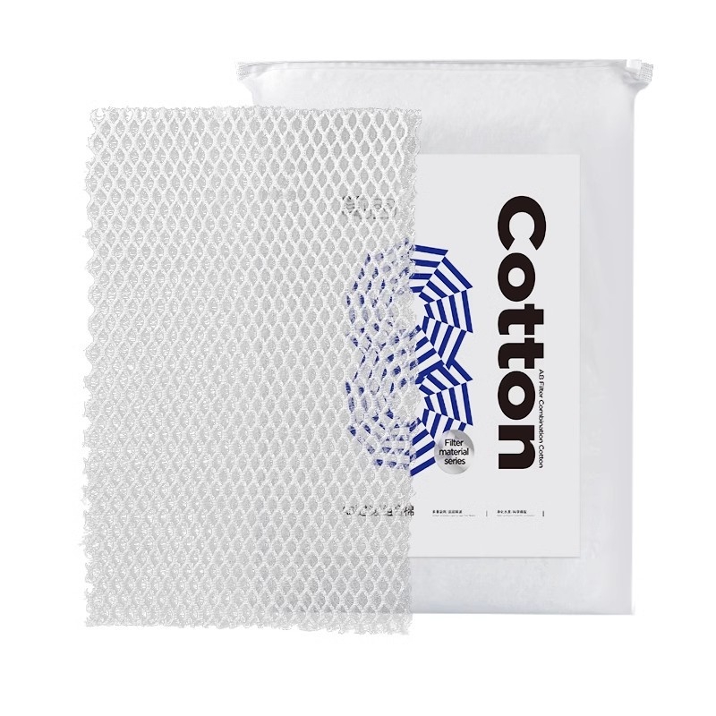 Yee филтърна памучна материя за аквариум – висока плътност, висока пропускливост, измиваема, изрязва се по размер; Материал: филтърна памучна материя; Тегло: 1 кг