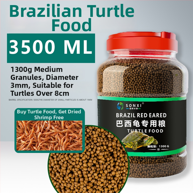 Grainuleeritud kilpkonna toit noortele punase kõrvaga kilpkonnadele – akvaariumi lemmikloomatoit