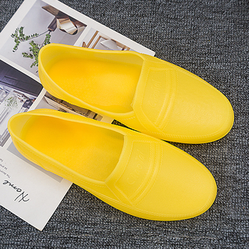 Строителни PVC гумени обувки за работа, водоустойчиви, противохлъзгащи, нисък маншет, кръгъл нос