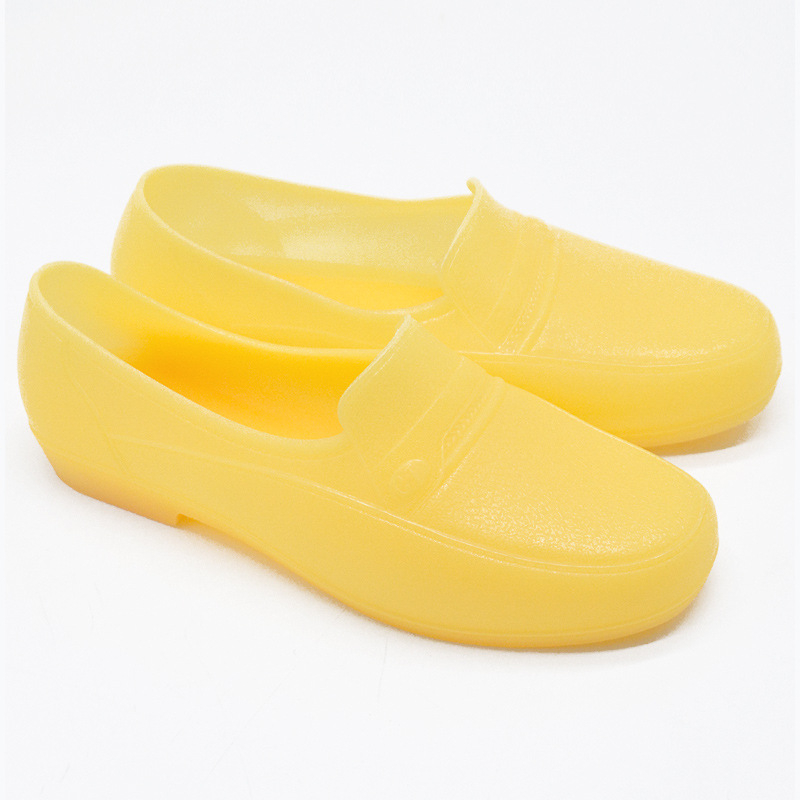 Строителни PVC гумени обувки за работа, водоустойчиви, противохлъзгащи, нисък маншет, кръгъл нос