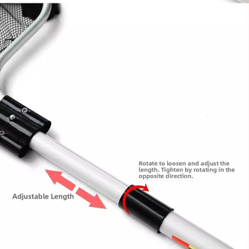 Koi žuvų tinklas, rankų darbas, teleskopinis, kvadratinė forma, aliuminio lydinys, akvariumo įranga, svoris 1