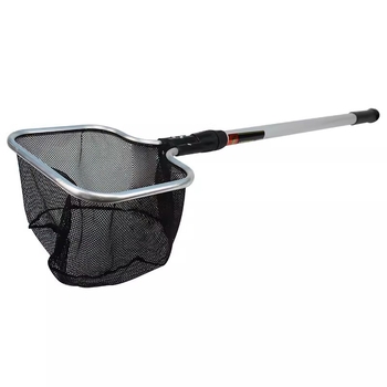 Карпова мрежа за риби, ръчно изработена, телескопична, квадратна форма, алуминиева сплав, тегло 1, аквариумно оборудване