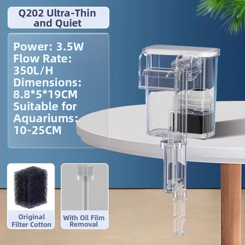 Аквариумен филтър Crazy Waterweed — 3-в-1 система филтрация, стенен водопад, кислородиране и циркулация за сладководни риби