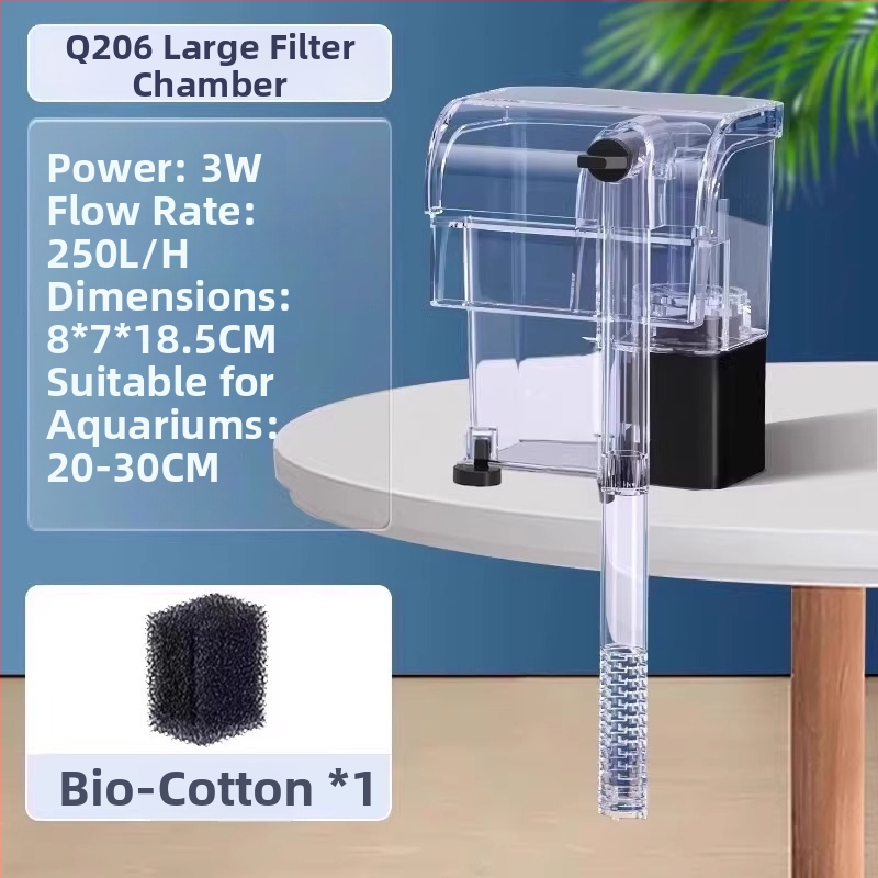 Аквариумен филтър Crazy Waterweed — 3-в-1 система филтрация, стенен водопад, кислородиране и циркулация за сладководни риби