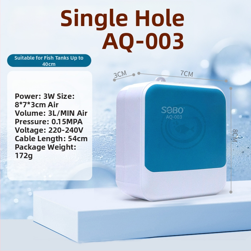 Kyslíková pumpa pre akváriá - tichá, Songbao, ABS, 500 g
