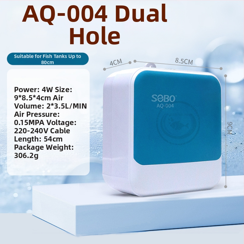 Kyslíková pumpa pre akváriá - tichá, Songbao, ABS, 500 g