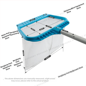 Pevná hlbokovodná sieťka na listy do bazéna s vyberateľnou rukoväťou
