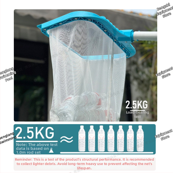 Pevná hlbokovodná sieťka na listy do bazéna s vyberateľnou rukoväťou