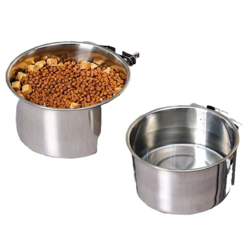 Rippuv toidukauss lemmikloomadele – libisemisvastane, roostevabast terasest, sobib kassidele ja koertele