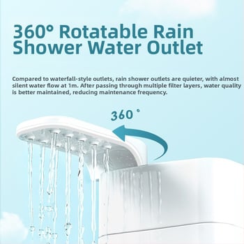 Yee филтър за костенурков аквариум – долно засмукване, 3-в-1 циркулационна помпа, филтърна касета, пластмасов корпус