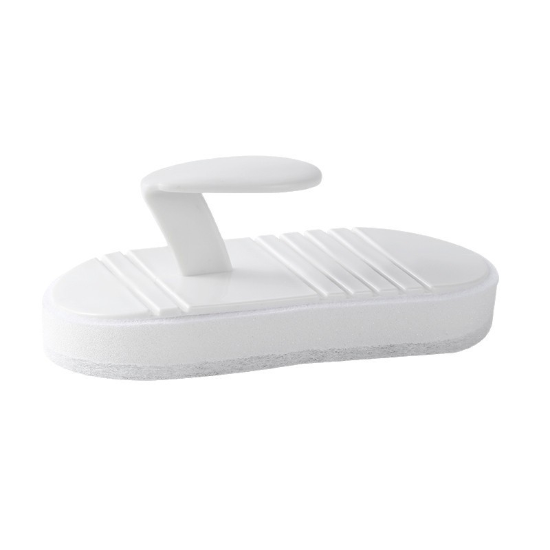 Hengwei Lanksti valymo šepetėlis voniai su rankena, PP + kempinė, kartoninė pakuotė, 200 komplektų