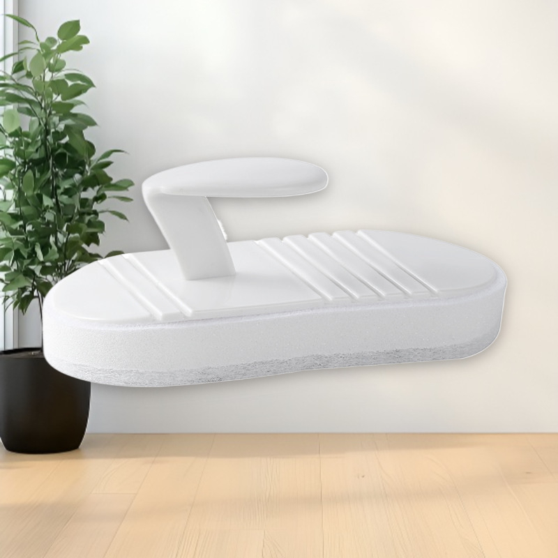 Hengwei Lanksti valymo šepetėlis voniai su rankena, PP + kempinė, kartoninė pakuotė, 200 komplektų