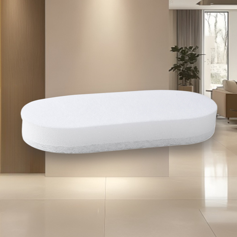 Hengwei Lanksti valymo šepetėlis voniai su rankena, PP + kempinė, kartoninė pakuotė, 200 komplektų