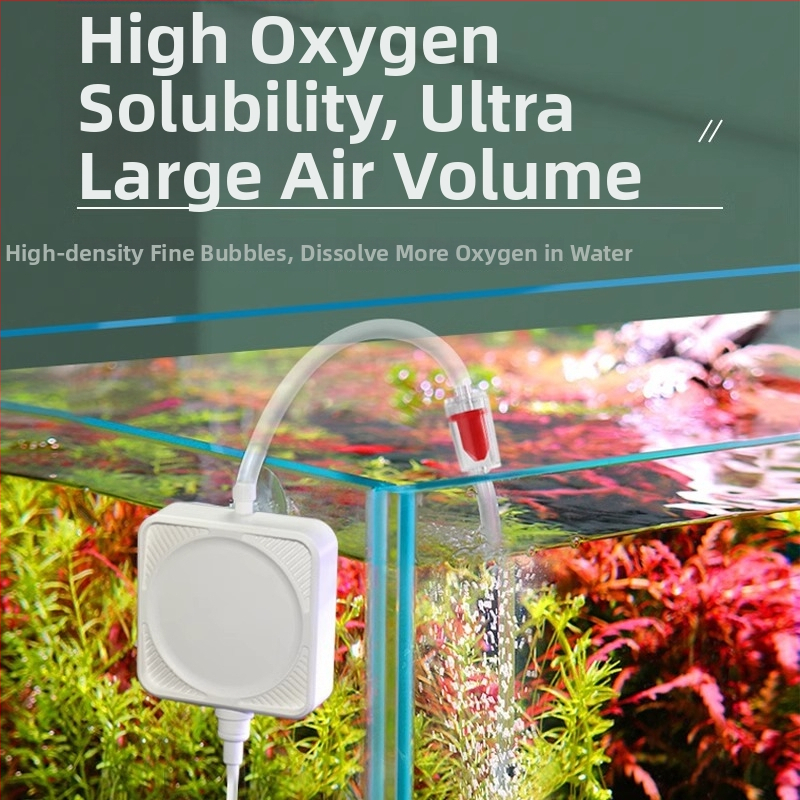 Akvaariumi hapnikupump, kompaktne ja vaikne, ühe väljalaskeavaga, bränd Hundreds of years of flowers, importimata