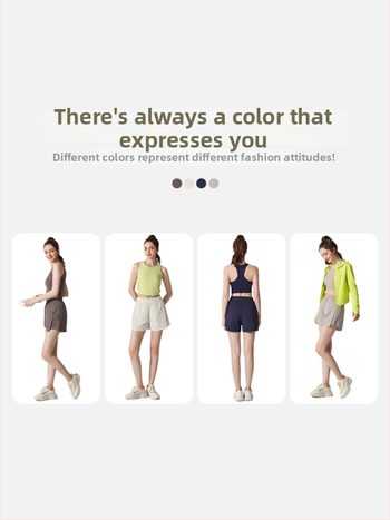 Moterų sportinės šortai, greitai džiūstantys ir kvėpuojantys, sintetinių pluoštų mišinys, 90% poliesteris / 10% elastanas, vasara 2024