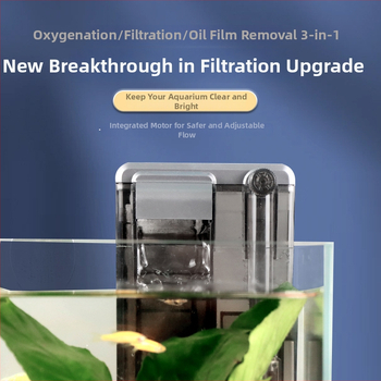 Sieninis akvariumo filtras — 3-in-1 filtravimas, vandens cirkuliacija ir deguonies tiekimas, plastmasinis korpusas, filtravimo vata