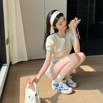 Naiste tossud nahkast ülaosaga hingav, paksu tallaga, nööridega kinnitatud, madal ülaosa, sisetald sealiha nahaga, Forrest Gump stiilis igapäevased tossud, kevad 2025