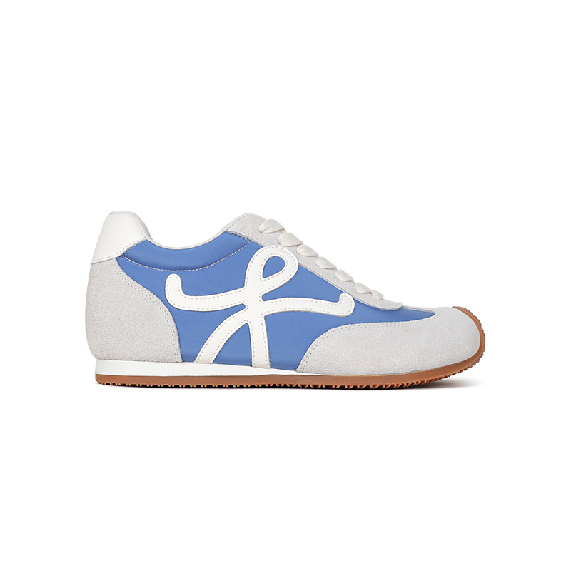 Naiste tossud nahkast ülaosaga hingav, paksu tallaga, nööridega kinnitatud, madal ülaosa, sisetald sealiha nahaga, Forrest Gump stiilis igapäevased tossud, kevad 2025