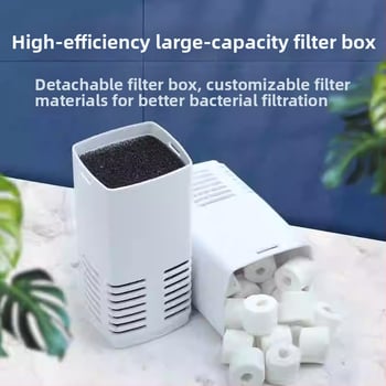 Аквариумен филтър помпа 3-в-1 за циркулация и кислородиране (пластмаса; филтър-памук; Songbao; сладководни риби)