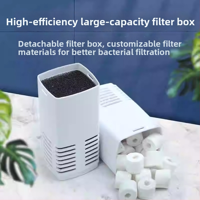 Аквариумен филтър помпа 3-в-1 за циркулация и кислородиране (пластмаса; филтър-памук; Songbao; сладководни риби)