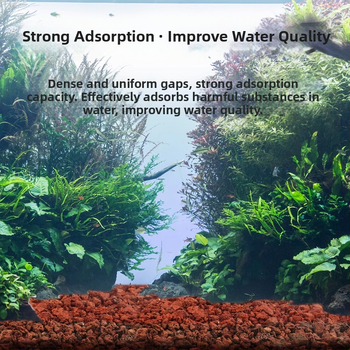 Vulkaninis akvariumo substratas – dugno smėlio dalelės, filtravimo medžiagos, tinkamas akvariumams su vėžliais, kraštovaizdžio smėlis ir dekoratyviniai akmenys