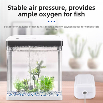 Oksigeno siurblys akvariumui – ypač tylus, namų naudojimui oksigenatorius, OEM paruoštas, vietinis gaminimas