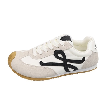 Naised Forrest Gump stiilis vabaaja sneakersid, hingav disain, lukk, madal ülaosa, kummist tald