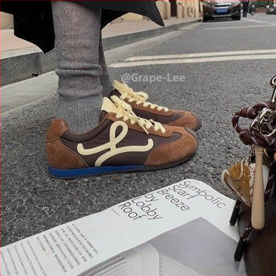 Naised Forrest Gump stiilis vabaaja sneakersid, hingav disain, lukk, madal ülaosa, kummist tald