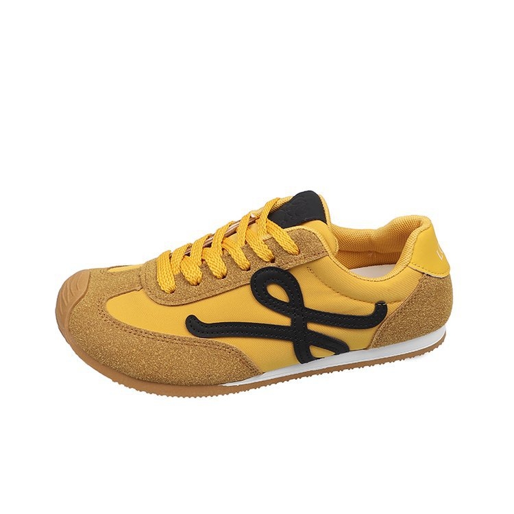 Naised Forrest Gump stiilis vabaaja sneakersid, hingav disain, lukk, madal ülaosa, kummist tald