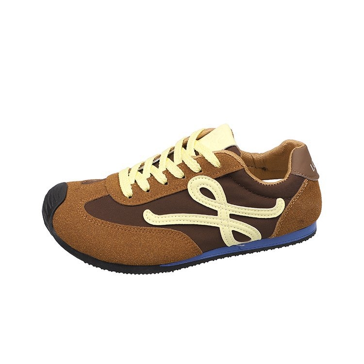 Naised Forrest Gump stiilis vabaaja sneakersid, hingav disain, lukk, madal ülaosa, kummist tald