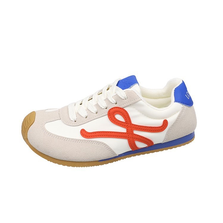 Naised Forrest Gump stiilis vabaaja sneakersid, hingav disain, lukk, madal ülaosa, kummist tald