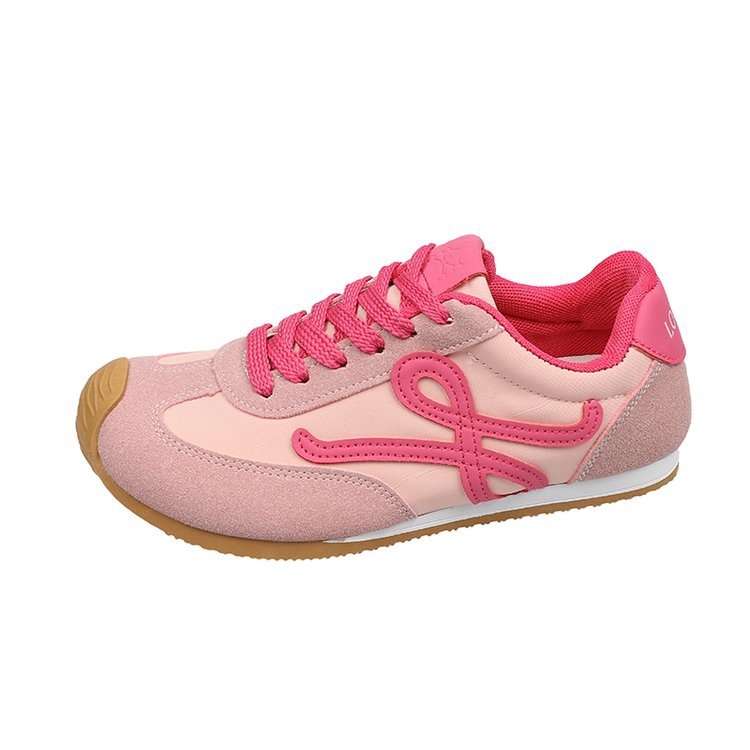 Naised Forrest Gump stiilis vabaaja sneakersid, hingav disain, lukk, madal ülaosa, kummist tald