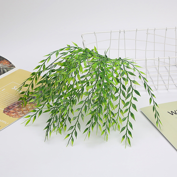 Umjetne biljke za zidnu dekoraciju od tkanine s flocking završnom obradom, vrsta Turtle Back, pogodna kao pozadina za livestream s zelenilom