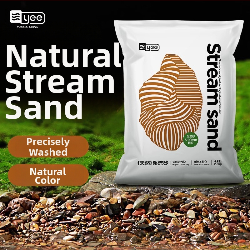 Smiltakmetis upės smėlio akvariumui, natūralus apačioje substratas, kraštovaizdžio dekoras, 1,5 kg, kilmė Shandong